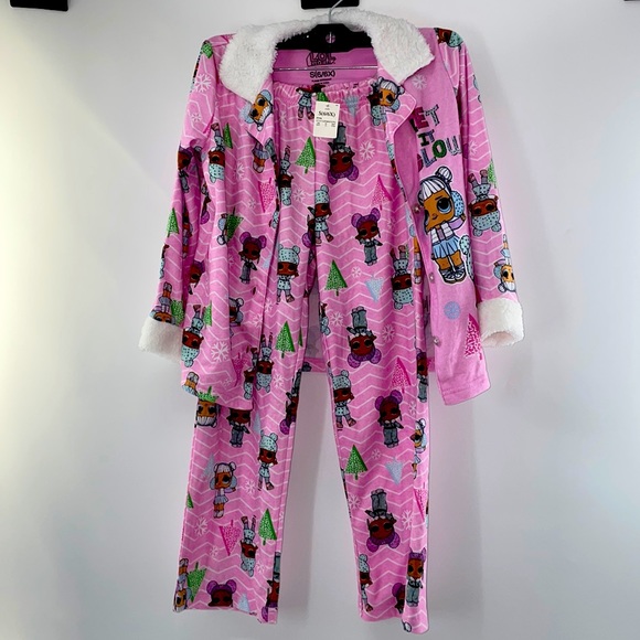 Other - New Lol girls  pink 2pc pajama set sz s 6/6x